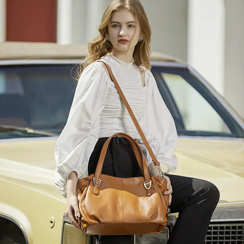 Genuine Leather Earthy Chic Tote 2