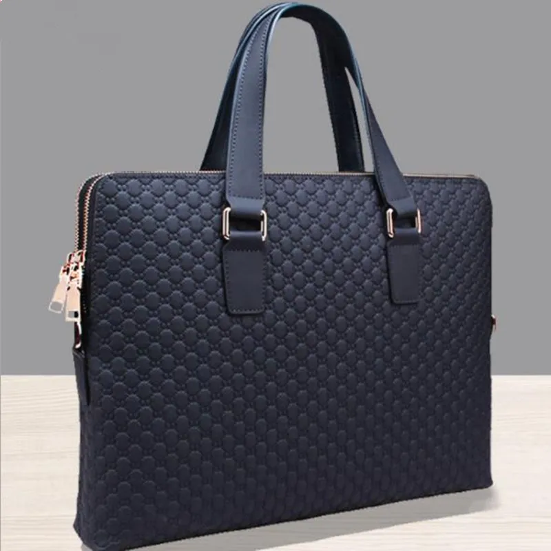 Genuine Leather Classic Quilted Laptop Bag 1