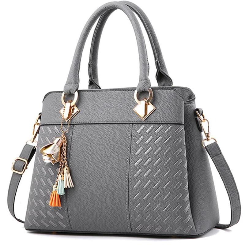Vegan Leather arm Adorned Top-Handle Bag 2