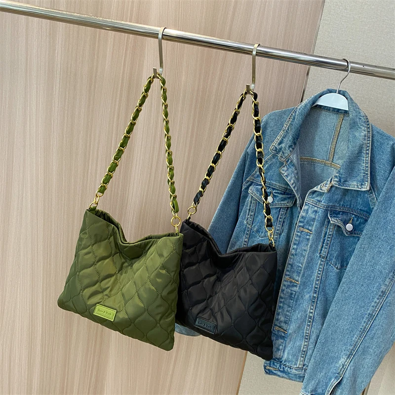 Vegan Leather Quilted Hobo with Pouch Bag Set 5