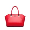 Genuine Leather Ruby Radiance Top-Handle Tote 6