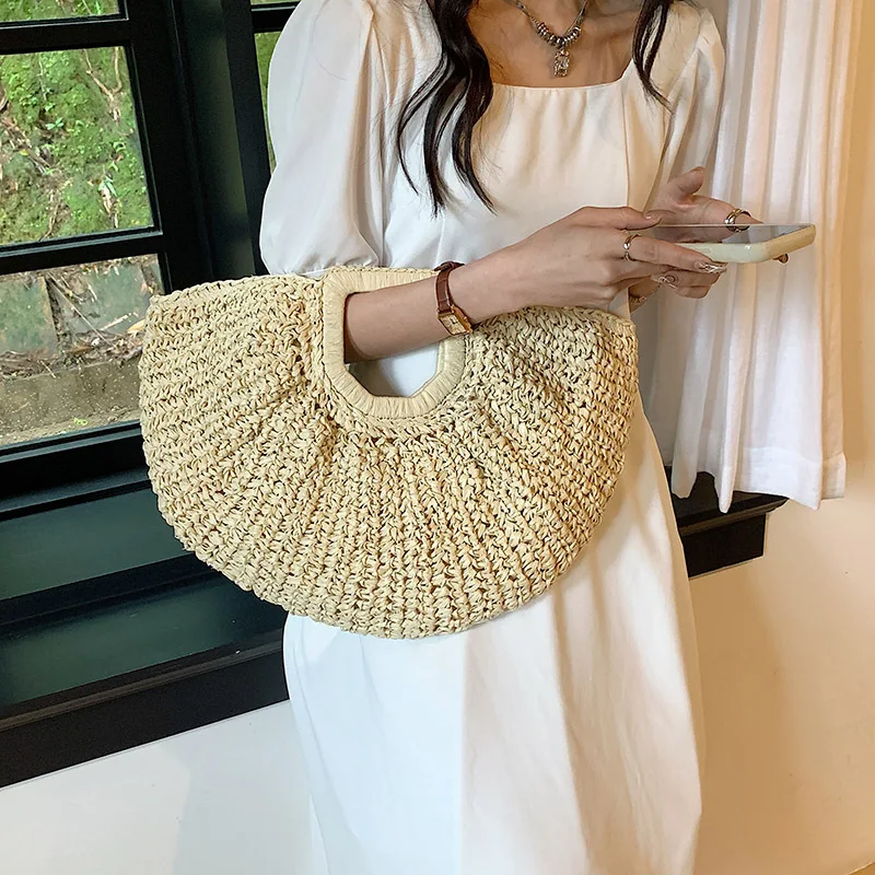 Straw Country Curve Bucket Bag 2