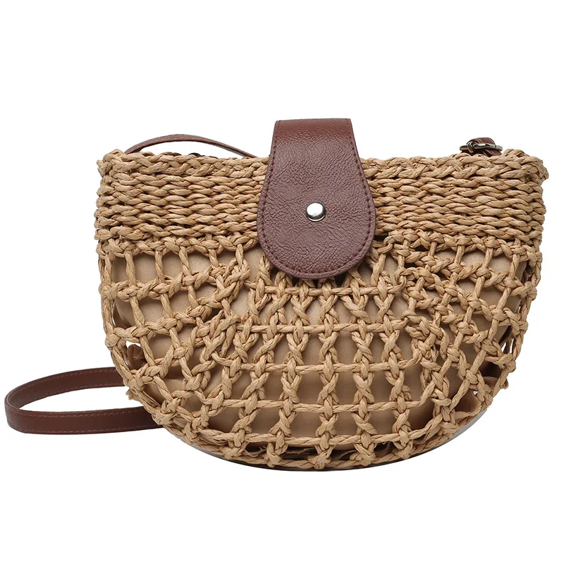 Straw Weave Eco-Chic Sling Bag 16