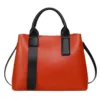 Genuine Leather Classic Clean Lines Tote 2