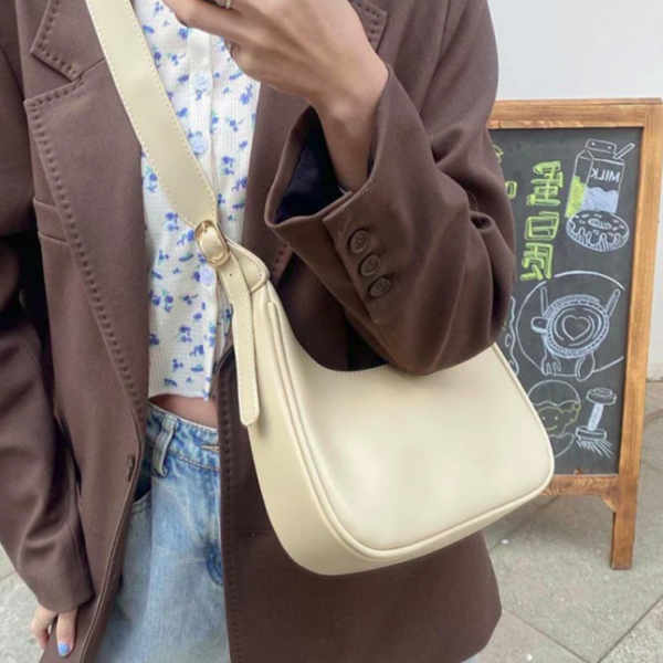 Vegan Leather Crescent Casual Hobo 4