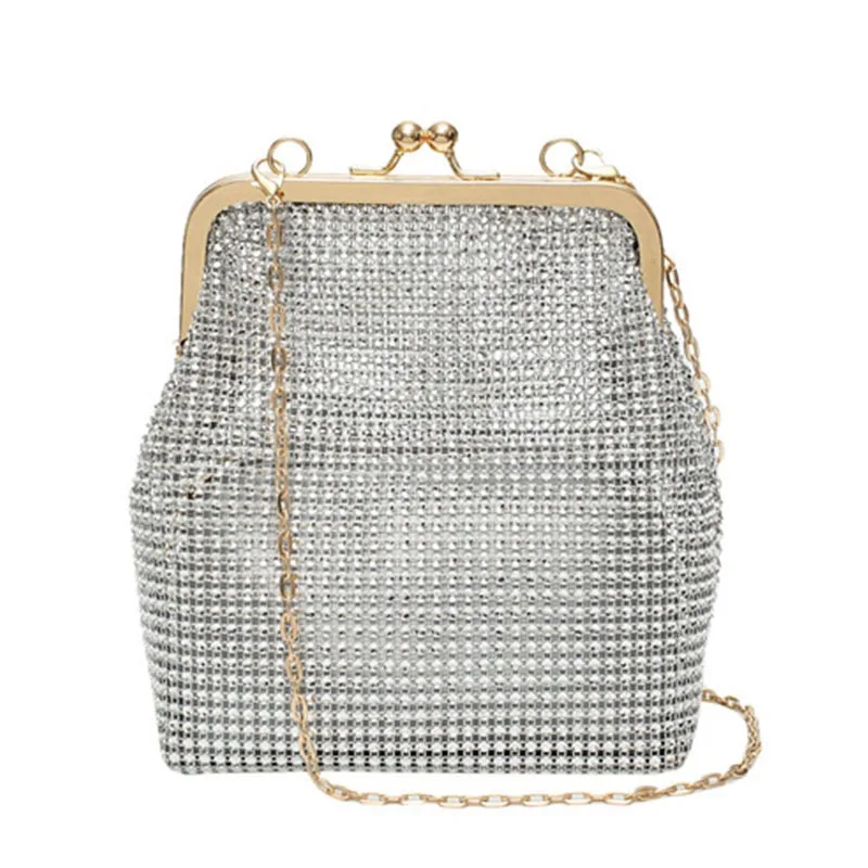 Crystal Beads with Chain Strap Cross-body Bag 1