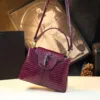 Genuine Leather Regal Deco Flap Bag 4