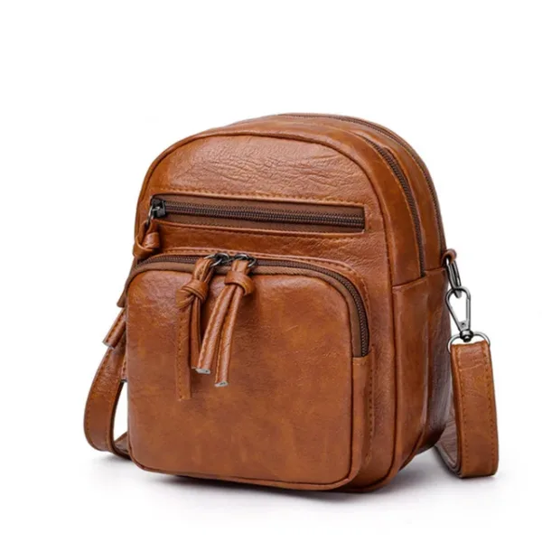 Vegan Leather Compact Classic Sling Bag 7