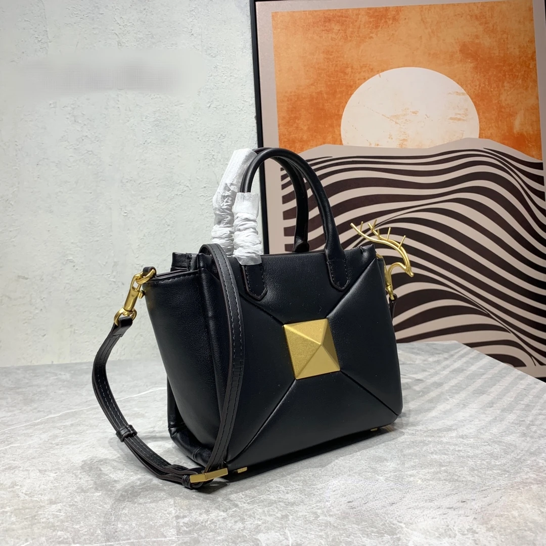 Genuine Leather Small Cleopatra Top-Handle Tote 4