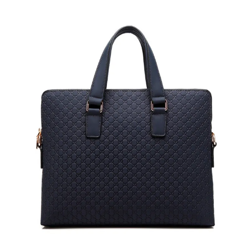 Genuine Leather Classic Quilted Laptop Bag 2