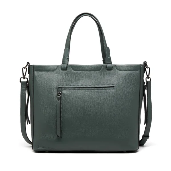 Genuine Leather Refined Basic Tote 2