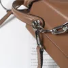 Genuine Leather Drawstring Bucket Bag 5