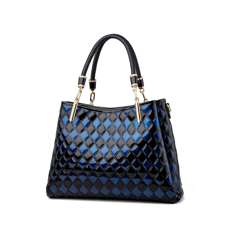 Genuine Leather Midnight Elegance Quilted Tote 2