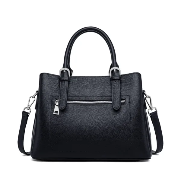 Genuine Leather Streamlined City Tote 4