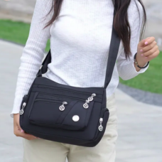 Nylon Multi-Pocket Sling Bag 2