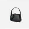 Genuine Leather Small Square Bucket Bag 4