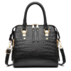 Vegan Leather Crocodile Pattern Tote 2