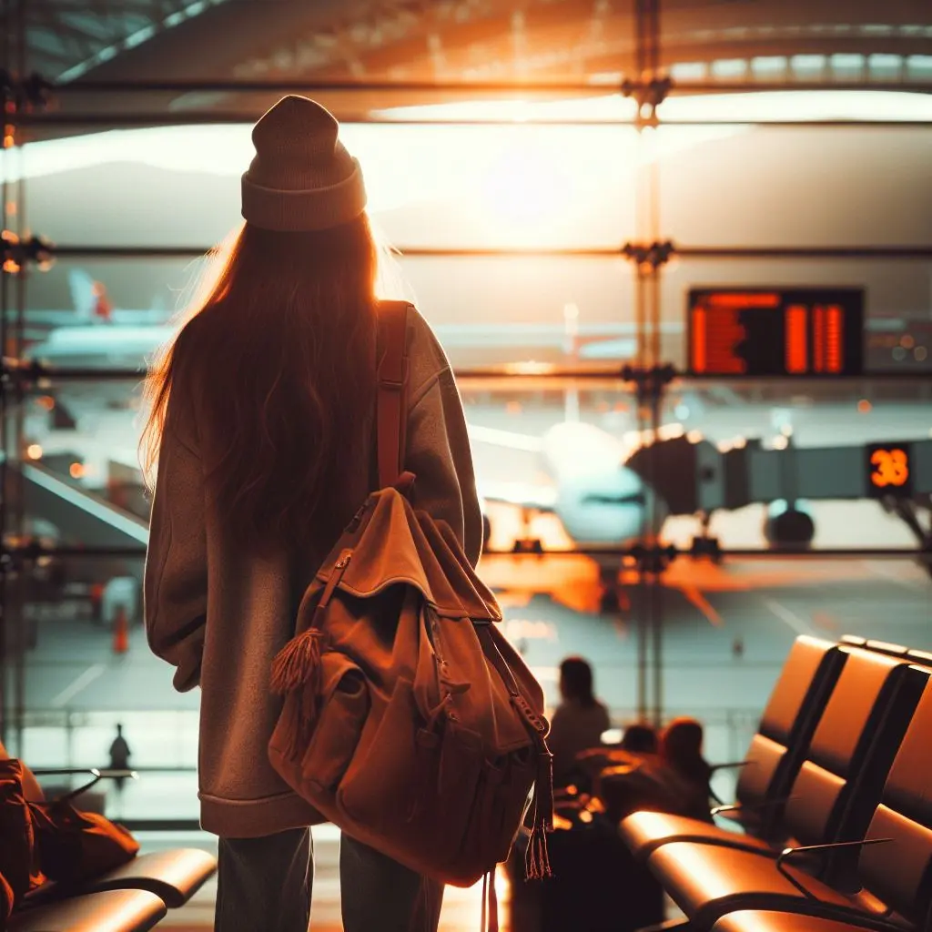 Departure Lounge Waiting to Travel at Airport