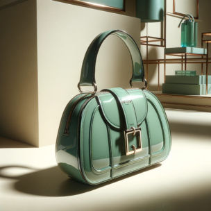 Jimmy Choo Mint Green Patent Leather Tulita Bag