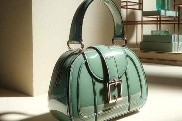 Jimmy Choo Mint Green Patent Leather Tulita Bag