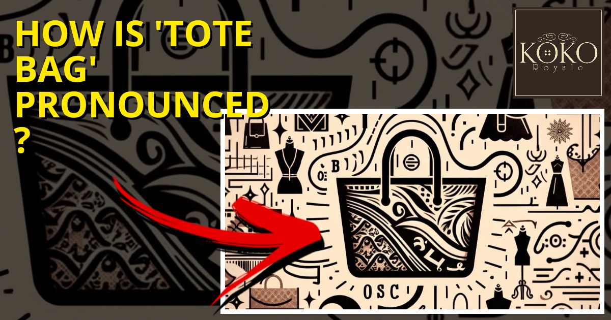 How is ‘Tote’ Bag Pronounced? KoKo Royale