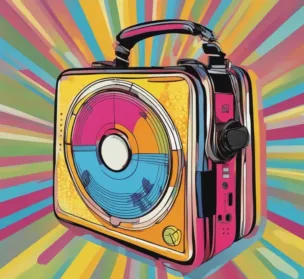 CD-Player Pop-Art